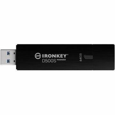 IronKey IKD500SM/64GB D500SM 64GB USB 3.2 (Gen 1) Type A Flash Drive, Rugged, Password Protection, Water Proof