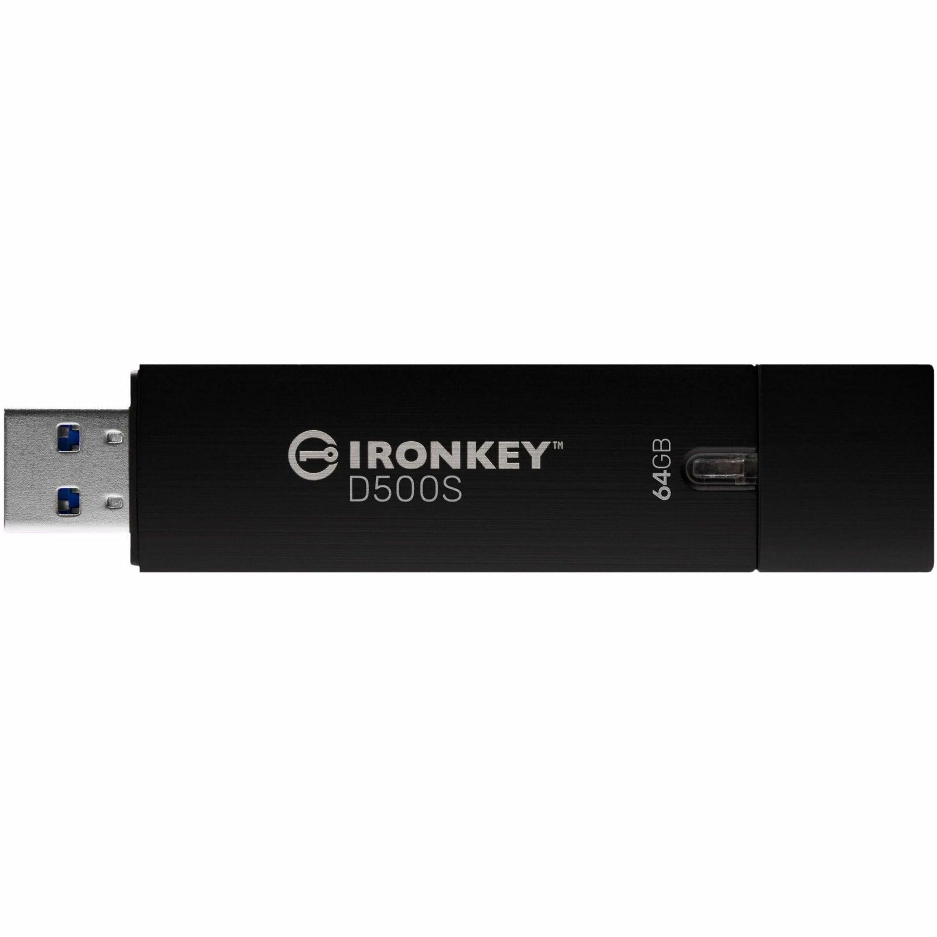 IronKey IKD500S/64GB D500S 64GB USB 3.2 (Gen 1) Type A Flash Drive, Waterproof, Rugged Casing