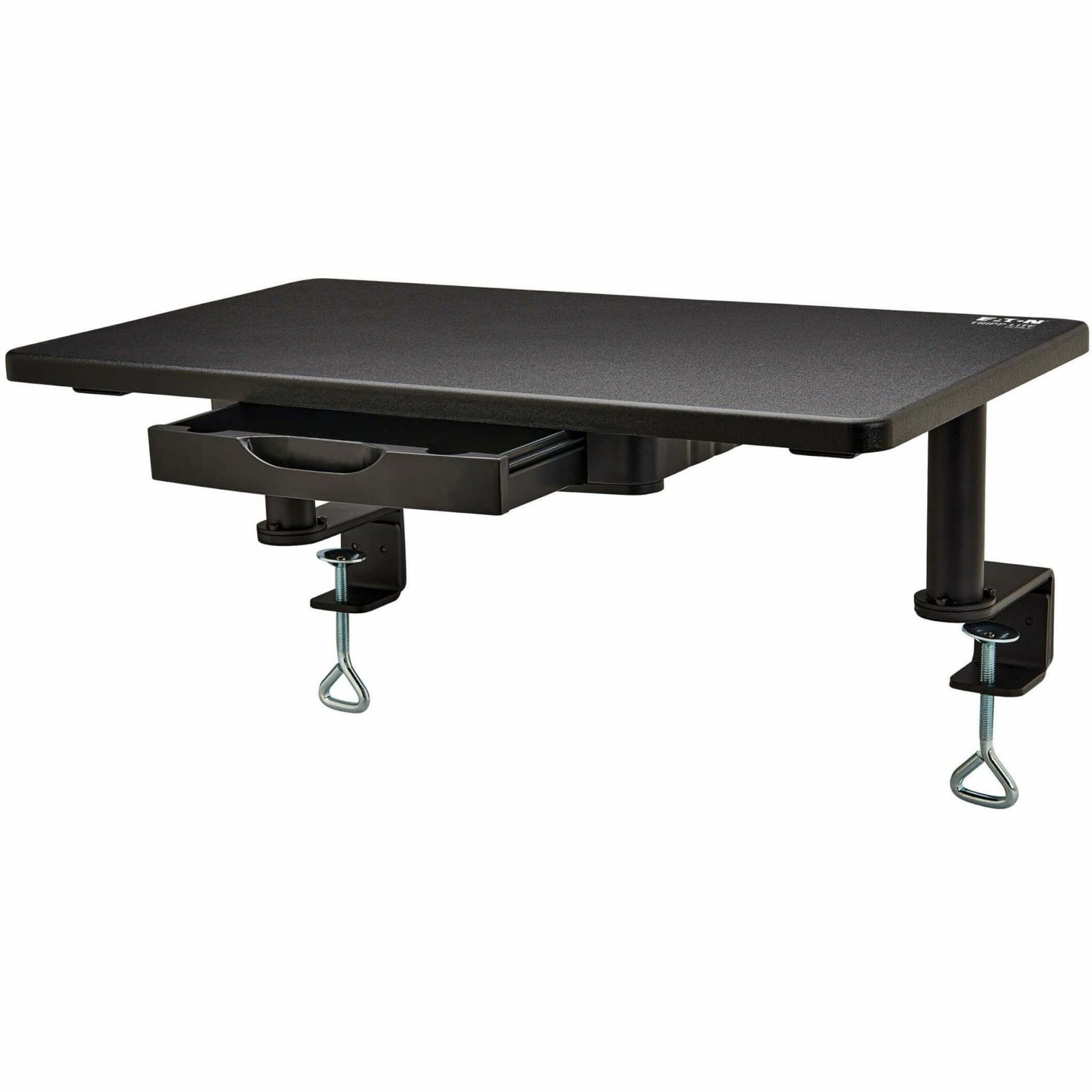 Tripp Lite WWSSC2414TAA Desk-Clamp Monitor Riser with Storage Drawer, TAA Compliant, 5 Year Warranty, RoHS Certified