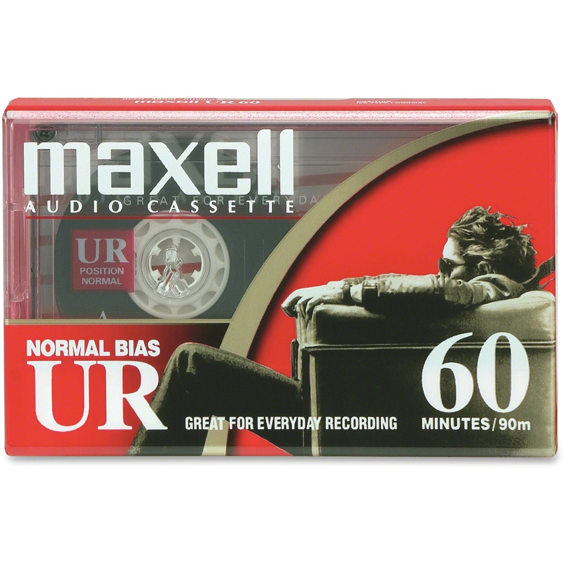 Maxell UR Type I Audio Cassette - 1 x 60 Minute - Normal Bias (109010) [Discontinued]