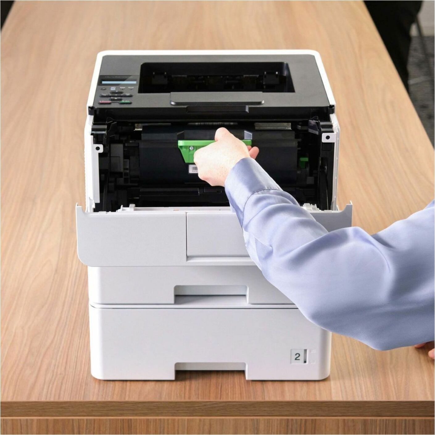 Brother HLL6210DWT HL-L6210DWT Business Monochrome Laser Printer, Dual Paper Trays, Wireless Networking, Duplex Printing