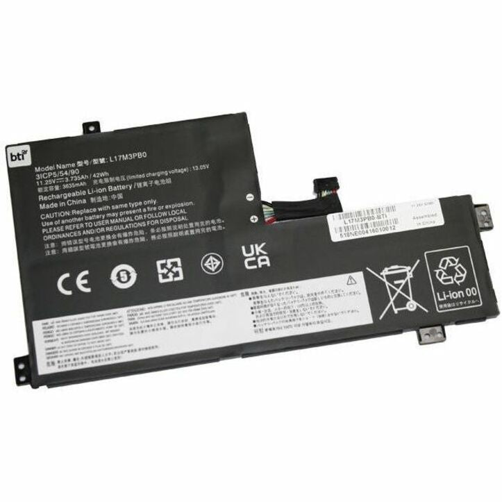 BTI L17M3PB0-BTI L17M3PB0 Battery, Long-lasting Power for Lenovo Notebooks and Chromebooks