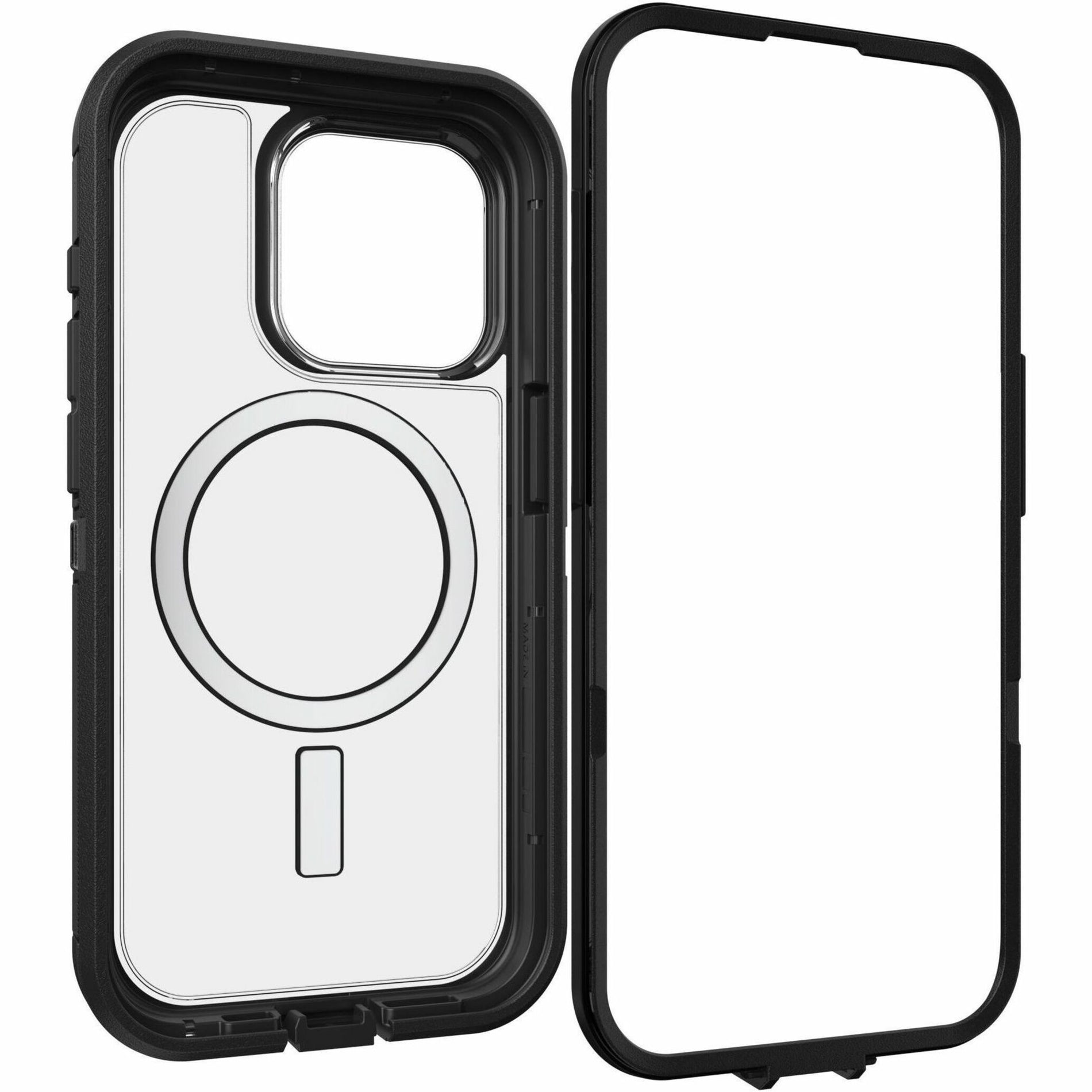 OtterBox 77-93266 iPhone 15 Pro Defender Series XT Clear Case With Magsafe, Lifetime Warranty, Recycled, Compatible with Apple - iPhone 15 Pro, 50% Plastic Recycled Content, Smartphone Case