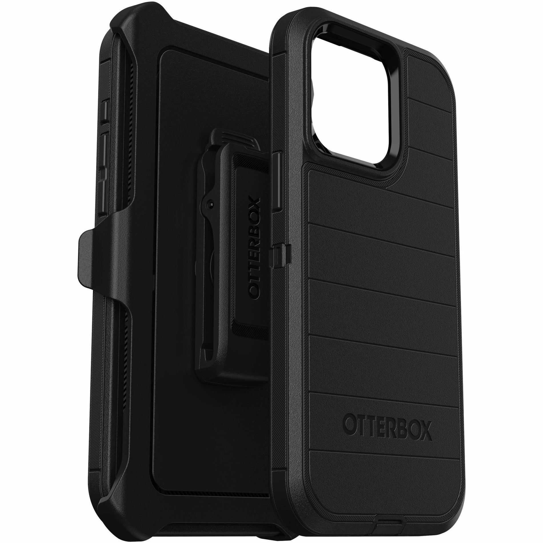 OtterBox 77-92714 iPhone 15 Pro Max Case Defender Series Pro, Rugged Black Carrying Case