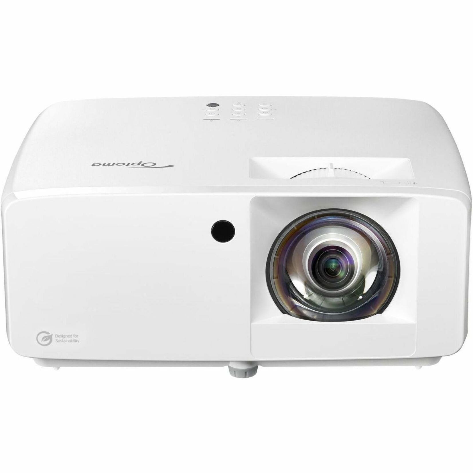 Optoma ZK430ST Eco-Friendly Compact High Brightness 4K UHD Laser Projector, Short Throw, 16:9, 3700 lm