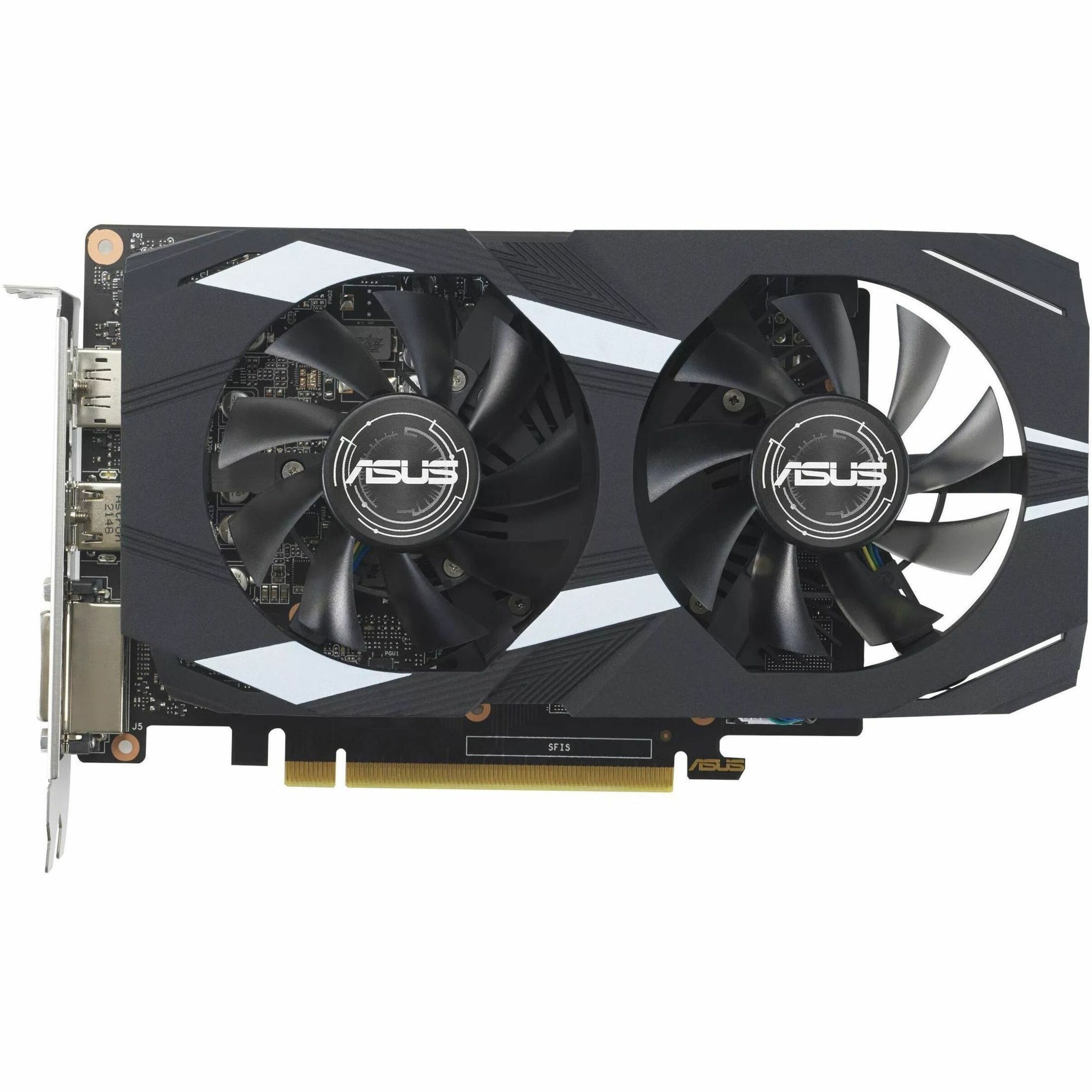 Asus DUAL-GTX1650-4GD6-P-EVO Dual GeForce GTX 1650 4GB GDDR6 EVO Graphic Card, High Performance Gaming Graphics