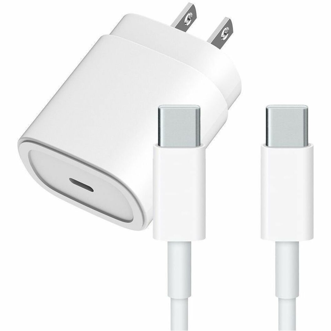 4XEM 4XIPHNPROKIT3 25W USB-C Charging Kit compatible for iPhone 15 Pro and iPhone 15 Pro Max, Includes 1x 25W USB-C PD Charger and 1x 3ft/1m USB-C/USB-C Cable
