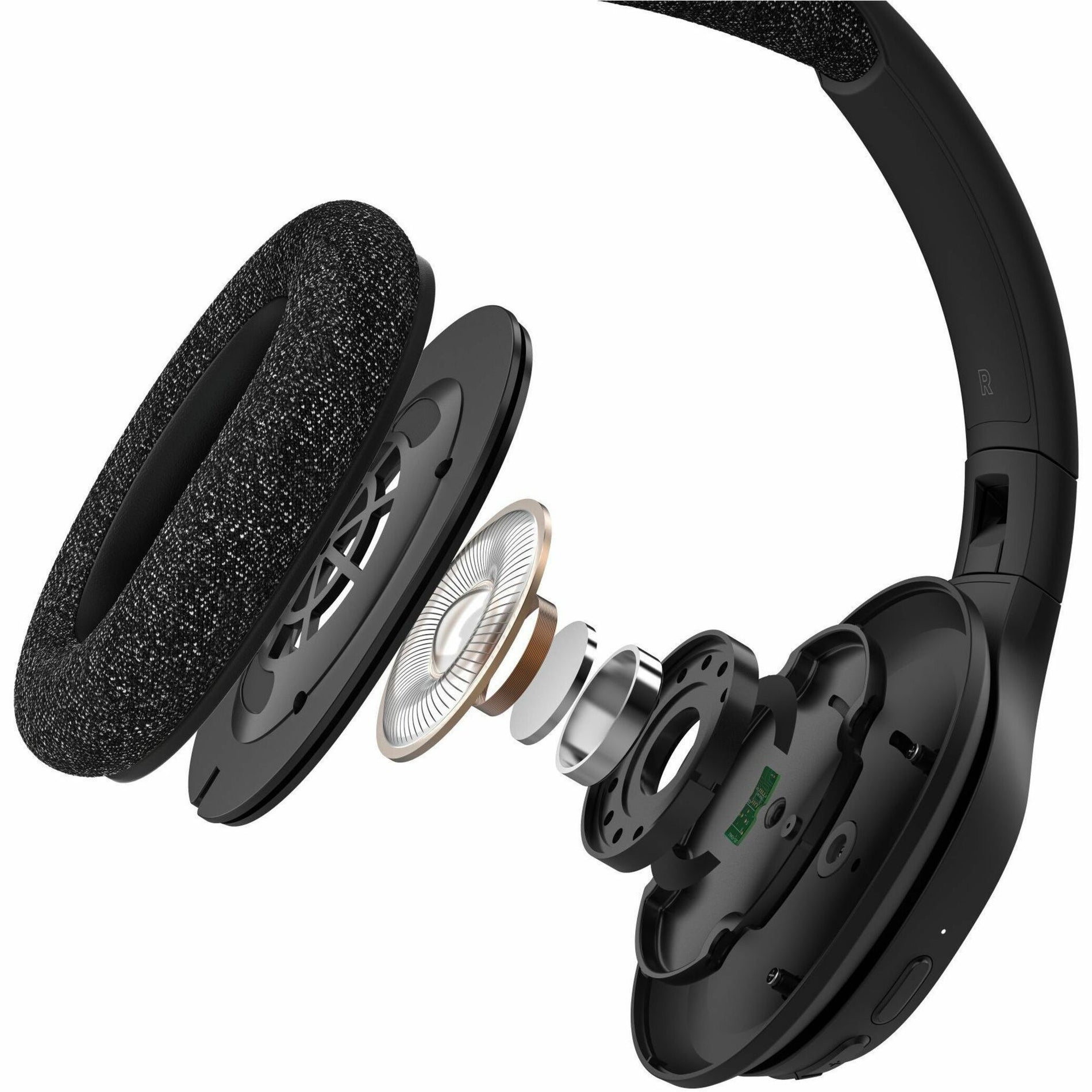 Belkin AUD005BTBLK SoundForm Adapt Wireless Over-Ear Headset, Fast Charging, Lightweight, Touch Control