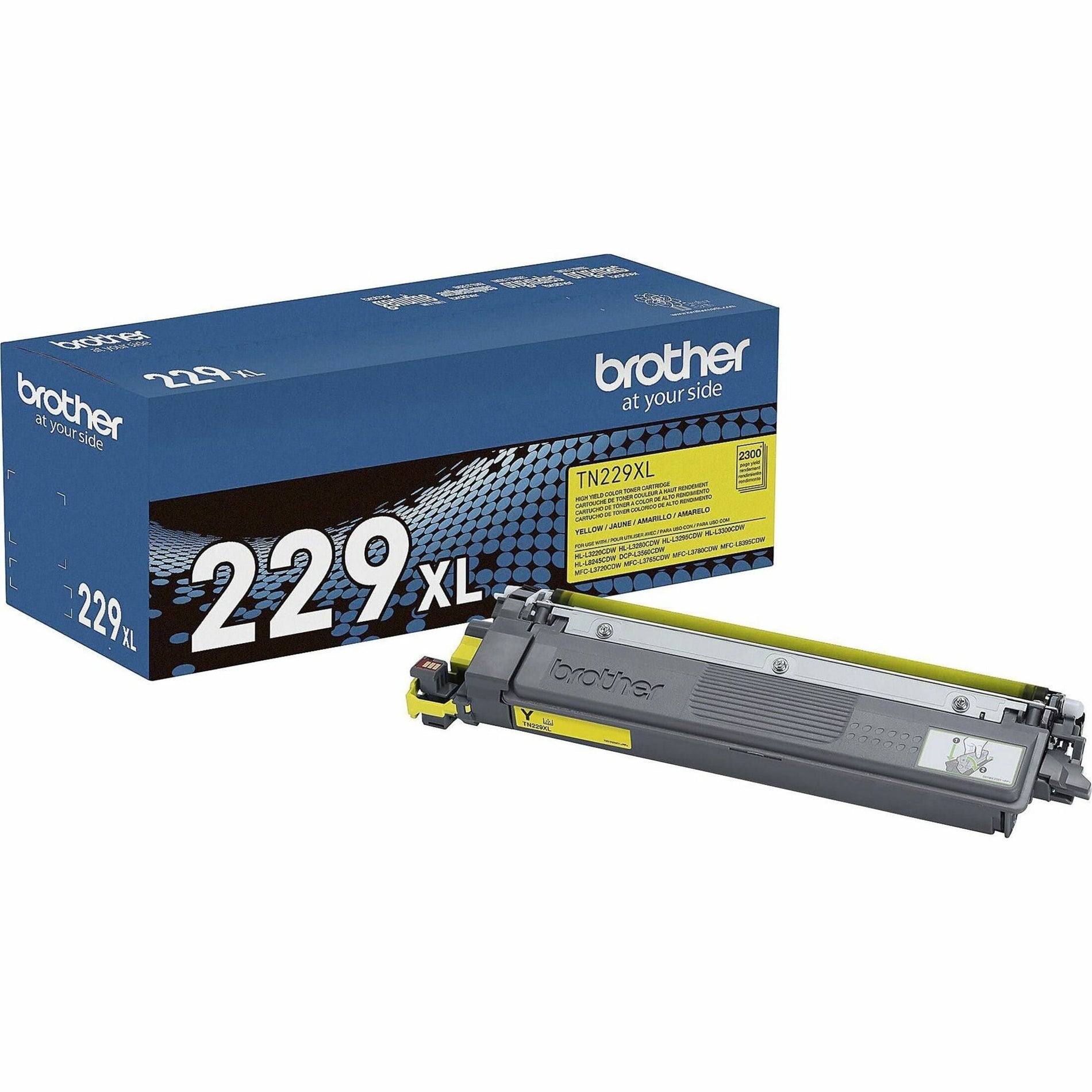 Brother TN229XLY High-yield Yellow Toner Cartridge - Genuine Brother Cartridge for HL-L3220CDW, HL-L3280CDW, and More