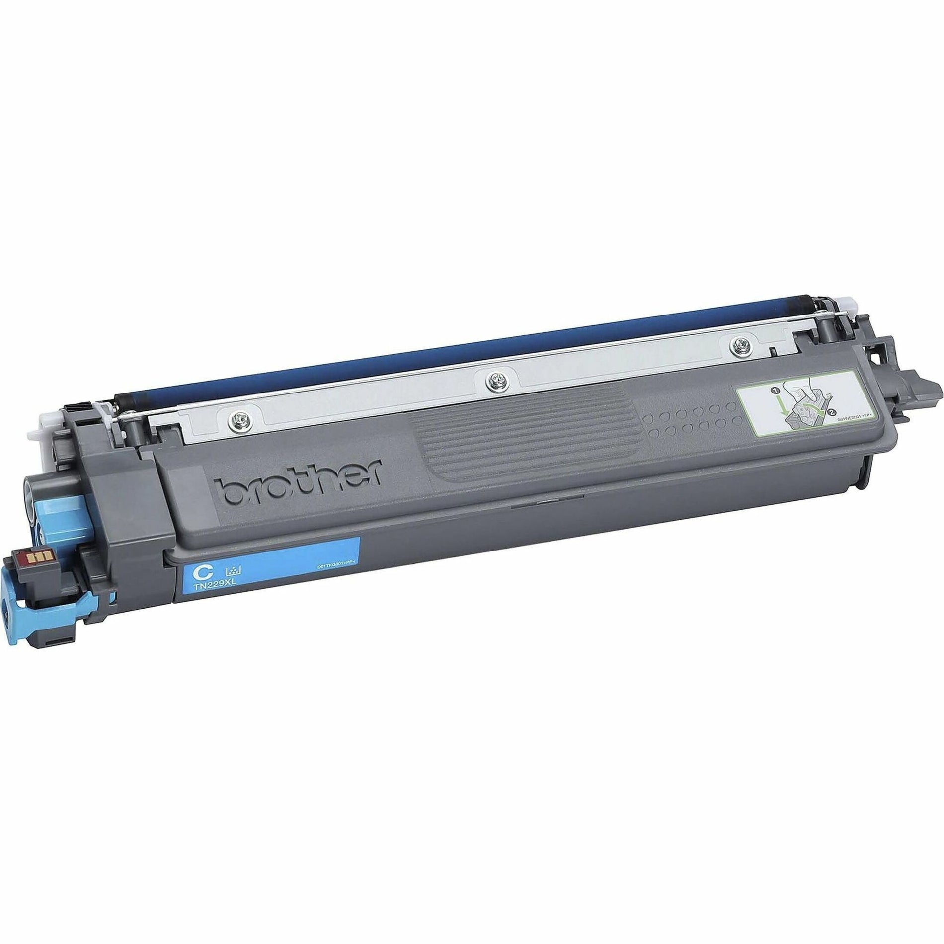 Brother TN229XLC High-yield Cyan Toner Cartridge - Genuine Brother Cartridge for Color Laser Printers