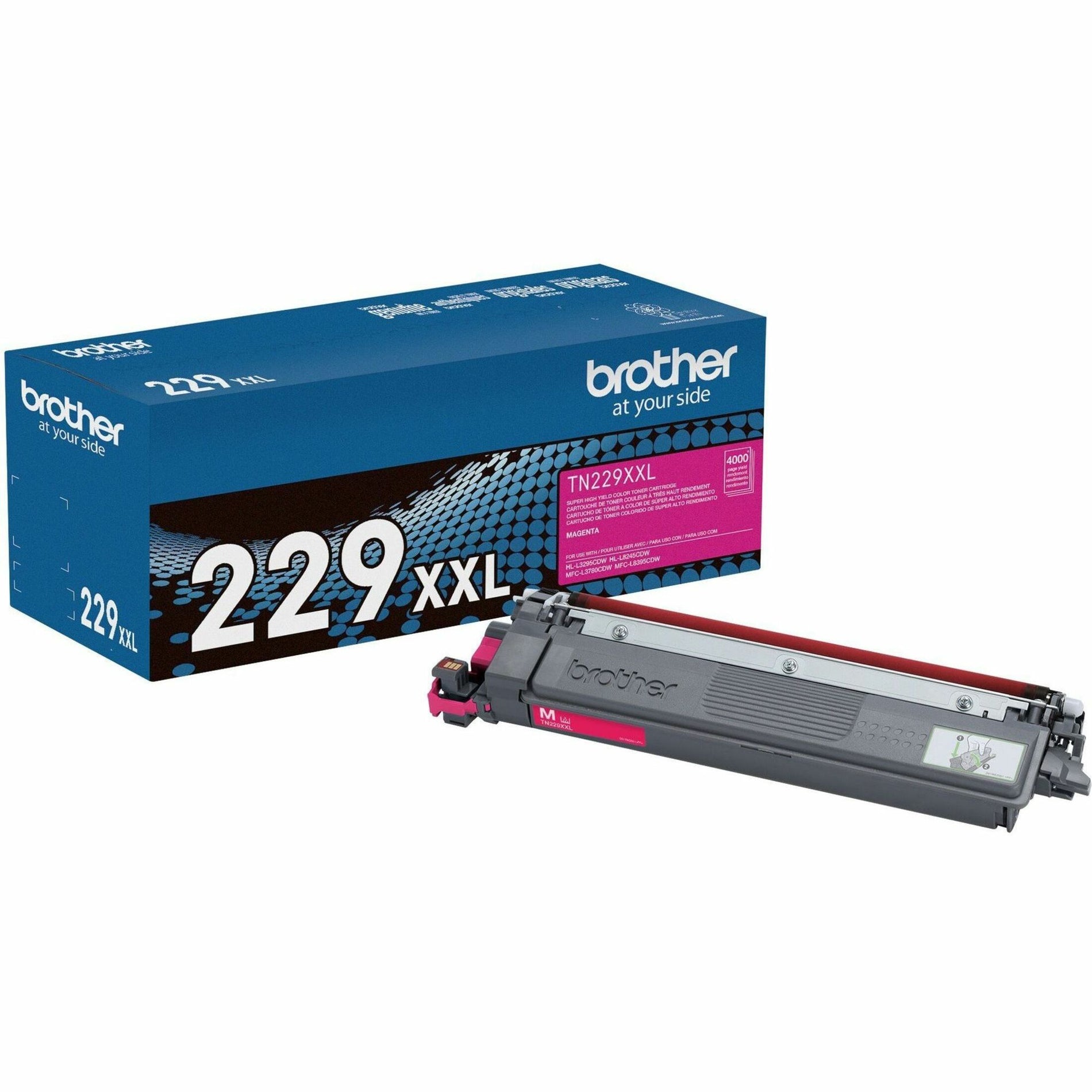 Brother TN229XXLM Super High-yield Magenta Toner Cartridge - For Brother Printers