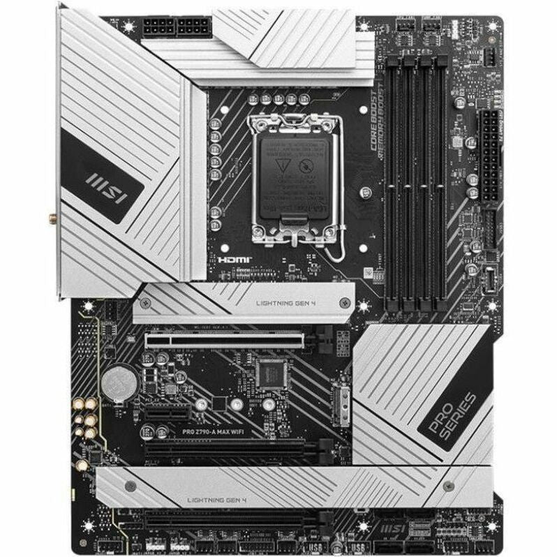 MSI PROZ790AMAXWIFI PRO Z790-A MAX WIFI Gaming Desktop Motherboard, DDR5 Memory Support, WIFI7