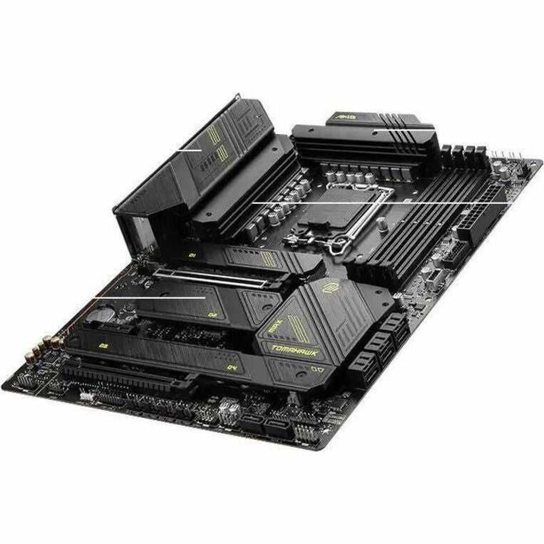 MSI Z790TOMMAXWI MAG Z790 TOMAHAWK MAX WIFI DDR5 ATX Motherboard Intel WIFI7, Gaming Desktop Motherboard with 7.1 Audio Channels, CPU Dependent Video, and 192GB Maximum Memory Supported