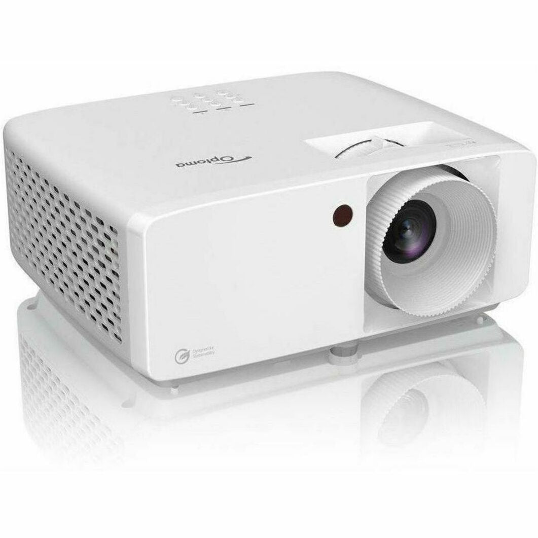 Optoma ZH462 Eco-friendly Compact High Brightness Full HD Laser Projector, 16:9, Portable, White