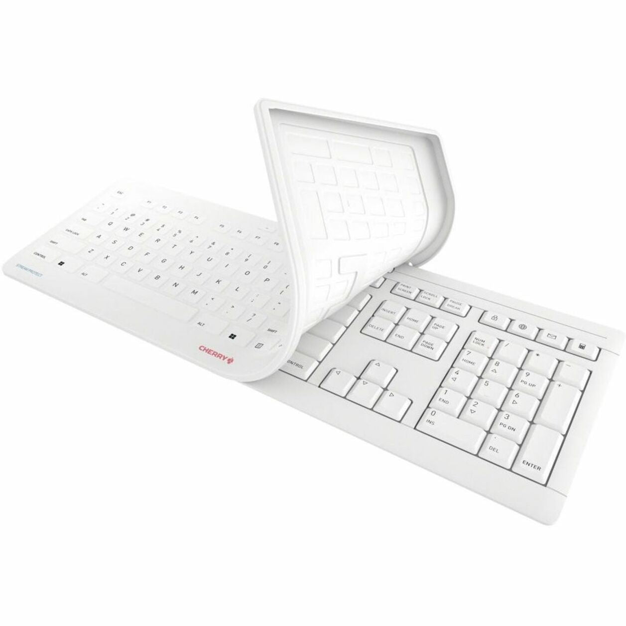 CHERRY JK-8552US-0 STREAM PROTECT Keyboard Wireless, Slim and Water Resistant