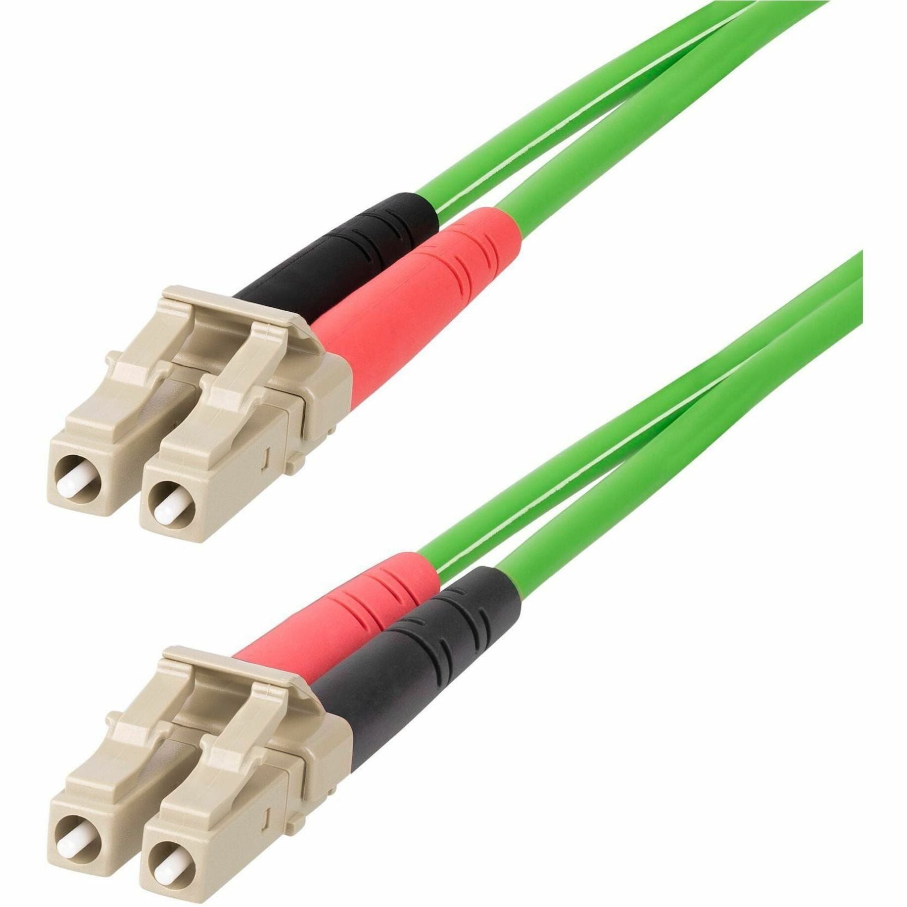 StarTech.com LCLCL-10M-OM5-FIBER Fiber Optic Duplex Patch Network Cable, 32.81 ft, Multi-mode, 100 Gbit/s, LSZH, Green