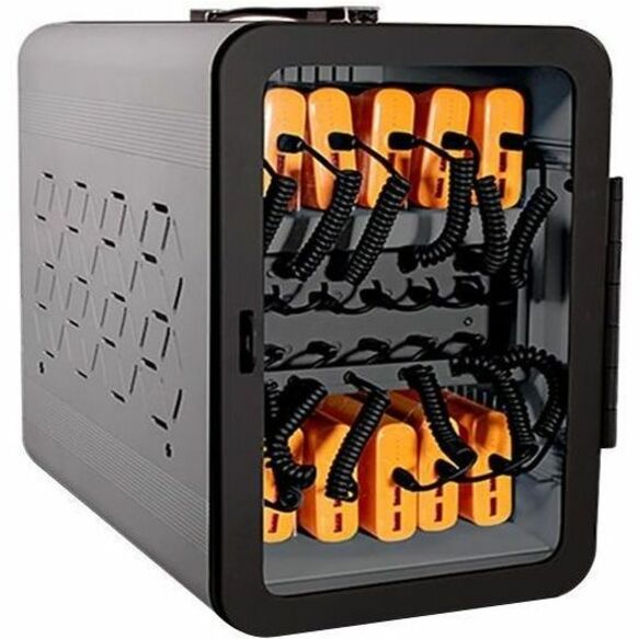 JAR Systems A12USBCPBYL Adapt12 USB-C Charging Station with Active Charge Upgrade, 12-Bay Station Enclosure, AC Power