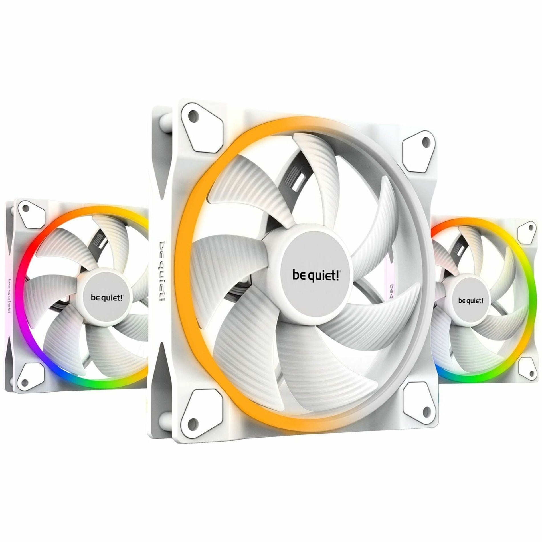 be quiet! BL102 Light Wings Cooling Fan - 3 Pack, Silent Operation, ARGB LED, High Airflow