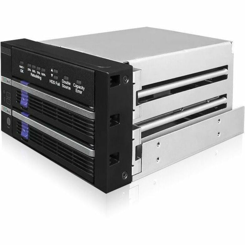 Icy Dock MB901SPR-B R1 FatCage RAID DAS Storage System, 6 Gbit/s, 2 Hard Drive Support