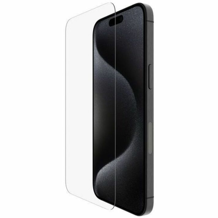 Belkin OVA138ZZ ScreenForce TemperedGlass Screen Protector for iPhone 15 Pro Max, Touch Sensitive, Bubble-free, 9H Hardness