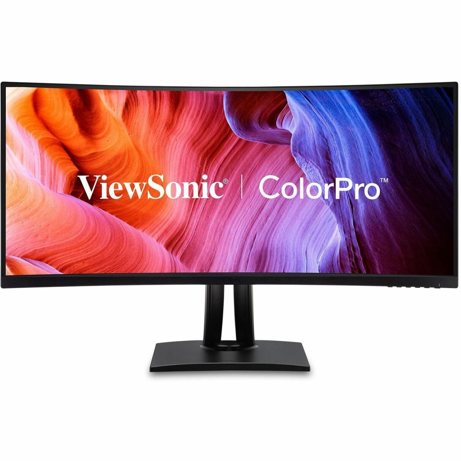 ViewSonic VP3456A ColorPro 34 Curved Monitor, 3440 x 1440, 75Hz, FreeSync, USB-C, HDMI, DP