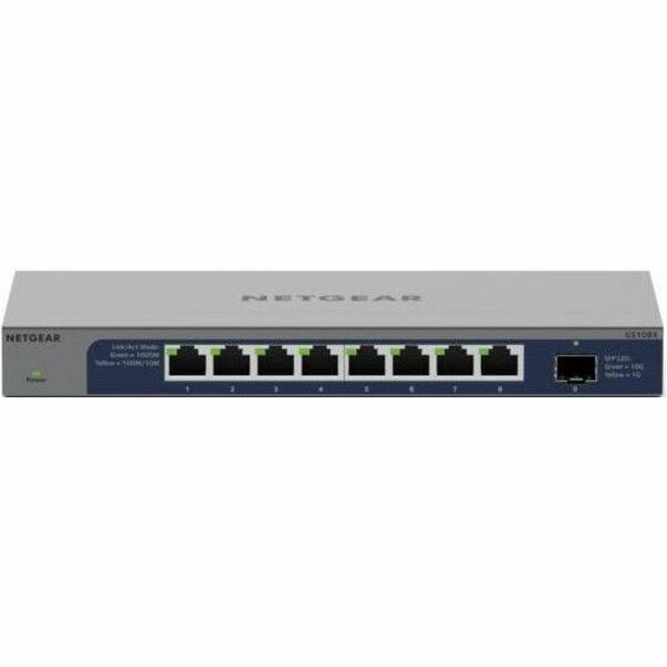 Netgear GS108X-100NAS 8-port Gigabit Switch with 10 Gigabit SFP+ Uplink, Home Network, Business, Network