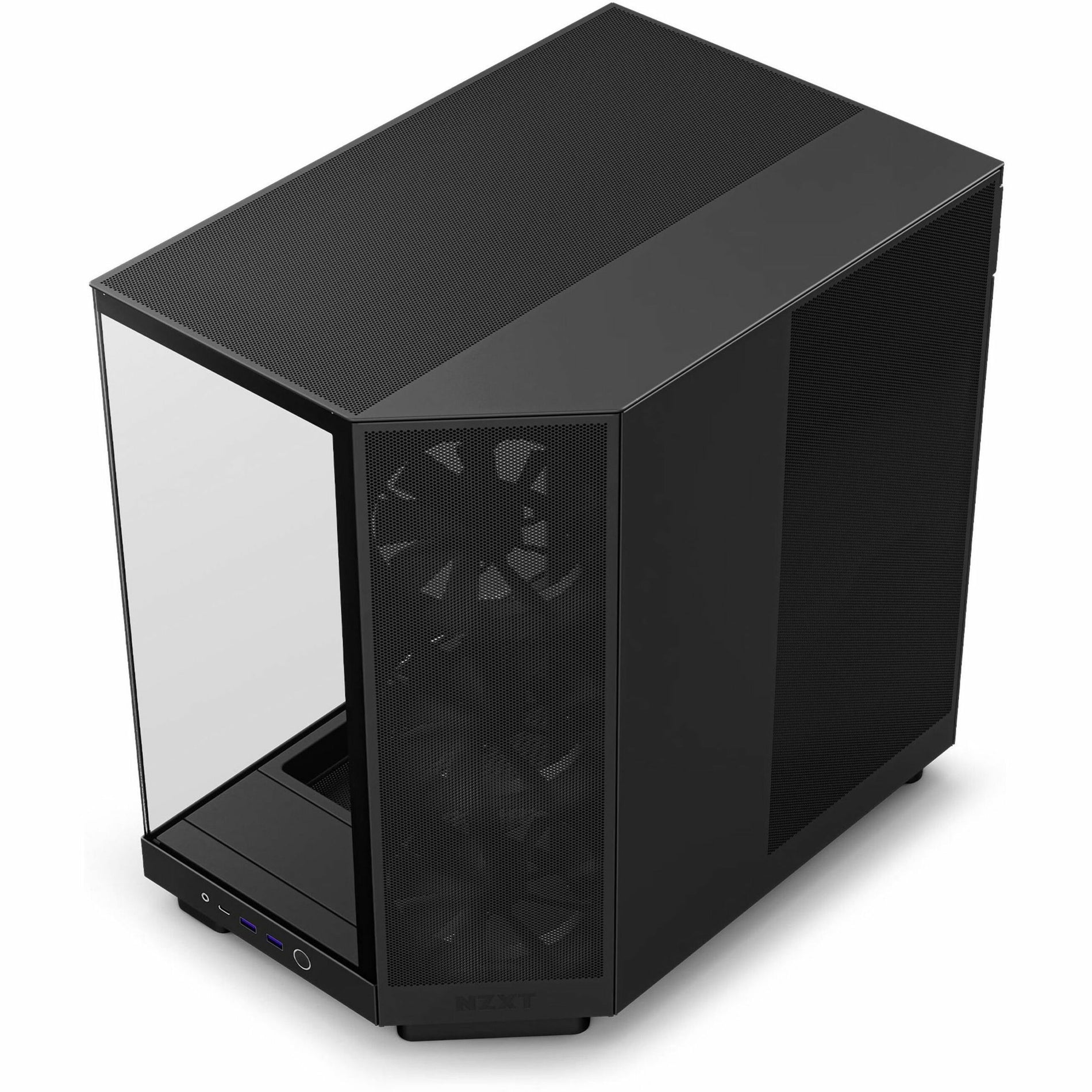 NZXT CC-H61FB-01 H6 Flow Computer Case, Mid-tower, Dual Chamber, Cable Management, 3 Fans Installed