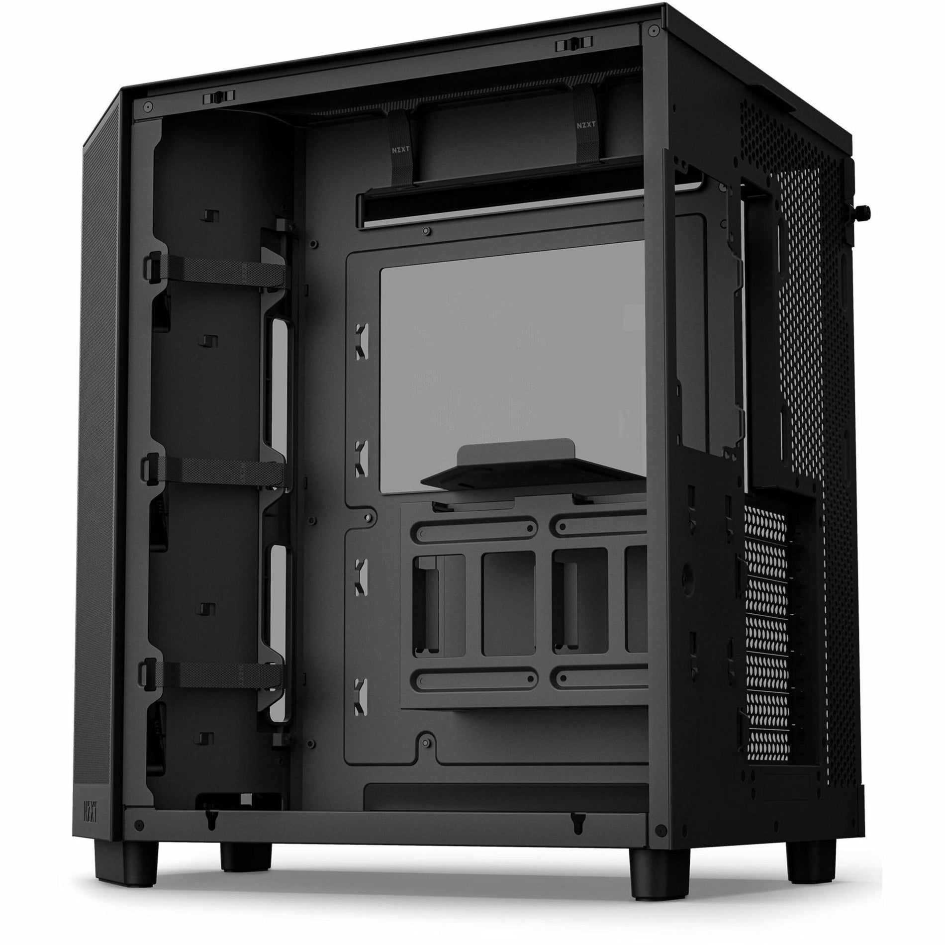 NZXT CC-H61FB-R1 H6 Flow Computer Case, Mid-tower, Dual Chamber, Cable Management, 3 Fans Installed