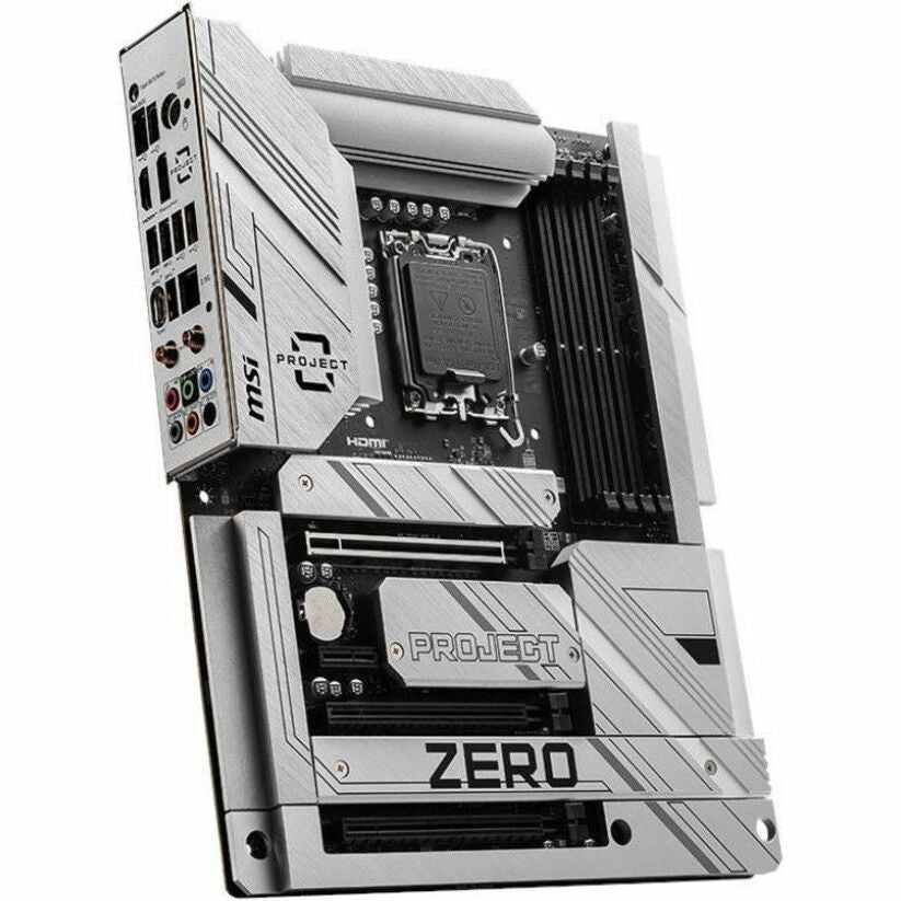 MSI Z790 PROJECT ZERO Desktop Motherboard, Intel Chipset, DDR5 SDRAM, ATX Form Factor