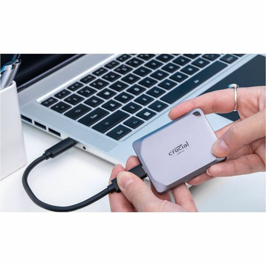 CRUCIAL/MICRON - IMSOURCING CT1000X9PROSSD9 X9 Pro 1TB Portable SSD, USB 3.2 Type C, 1050 MB/s Transfer Rate