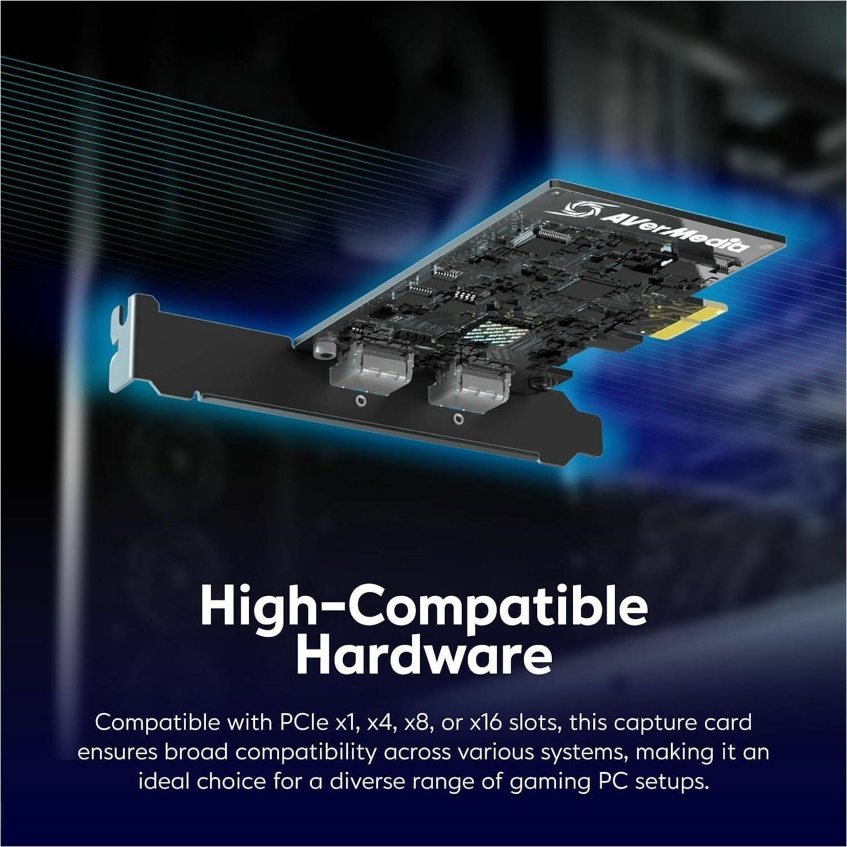 AVerMedia GC571 Live Streamer ULTRA HD Video Capturing Device, 4K UHD HDMI, PCI Express 3.0 x1