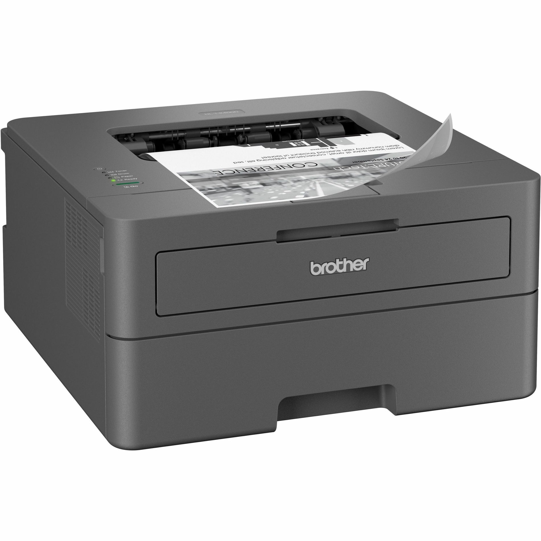 Brother HLL2400D HL-L2400D Compact Laser Printer, Monochrome, 32ppm, 1200 x 1200 dpi, Automatic Duplex Printing