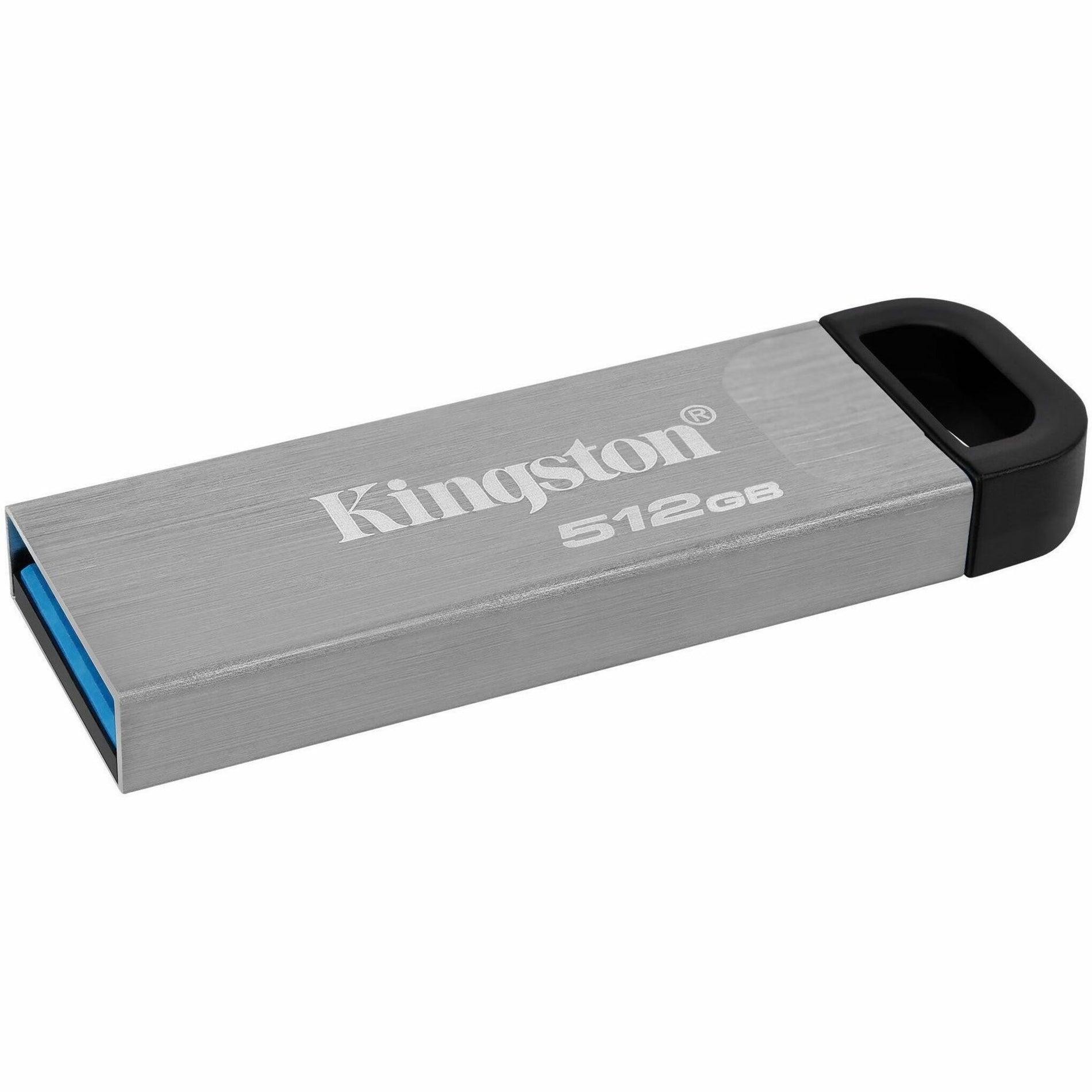 Kingston DTKN/512GB DataTraveler Kyson 512GB USB 3.2 (Gen 1) Type A Flash Drive, Compact, Lightweight, Durable, Key Ring, Capless