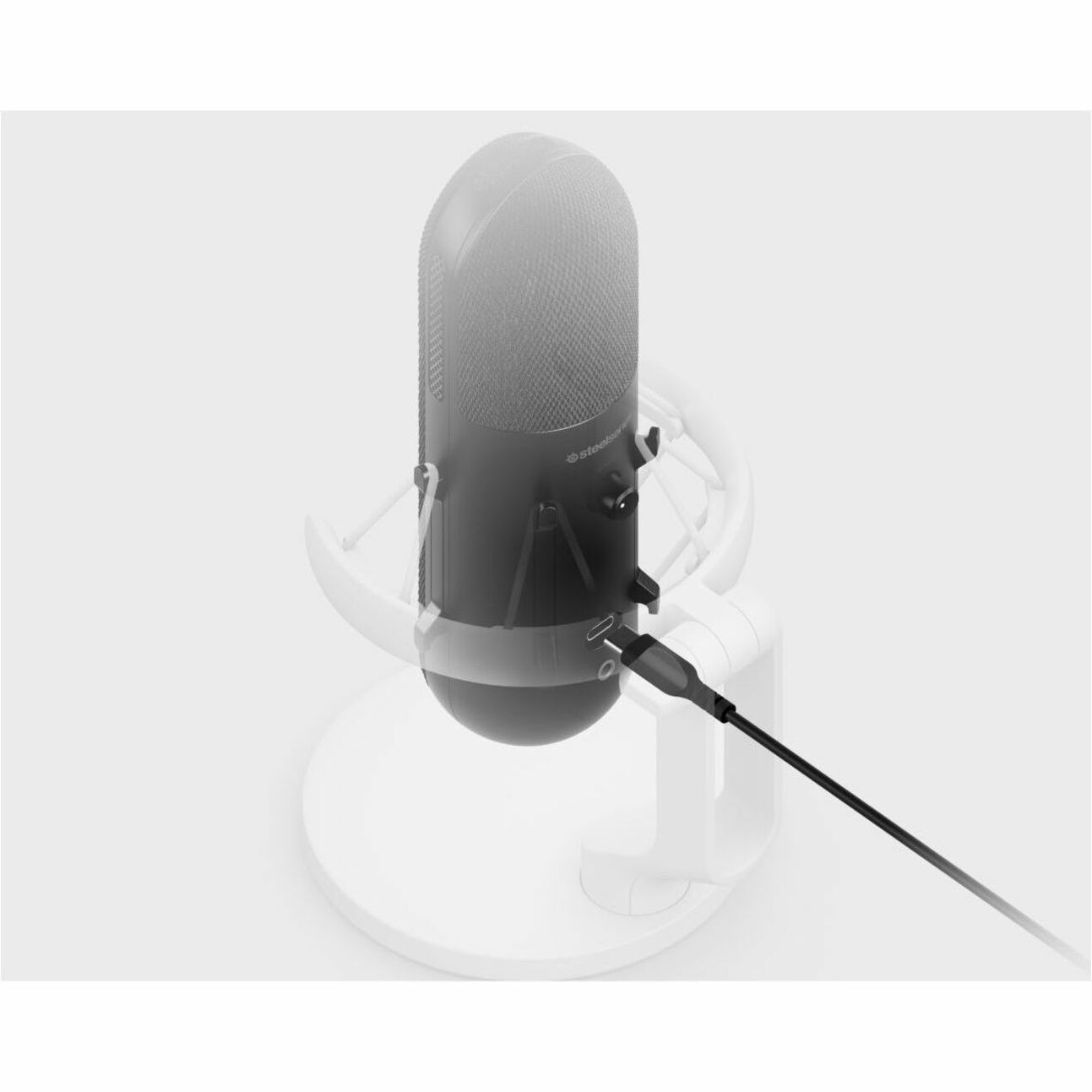 SteelSeries 61601 Alias Microphone, Desktop Stand Mountable, Condenser, Noise Cancelling