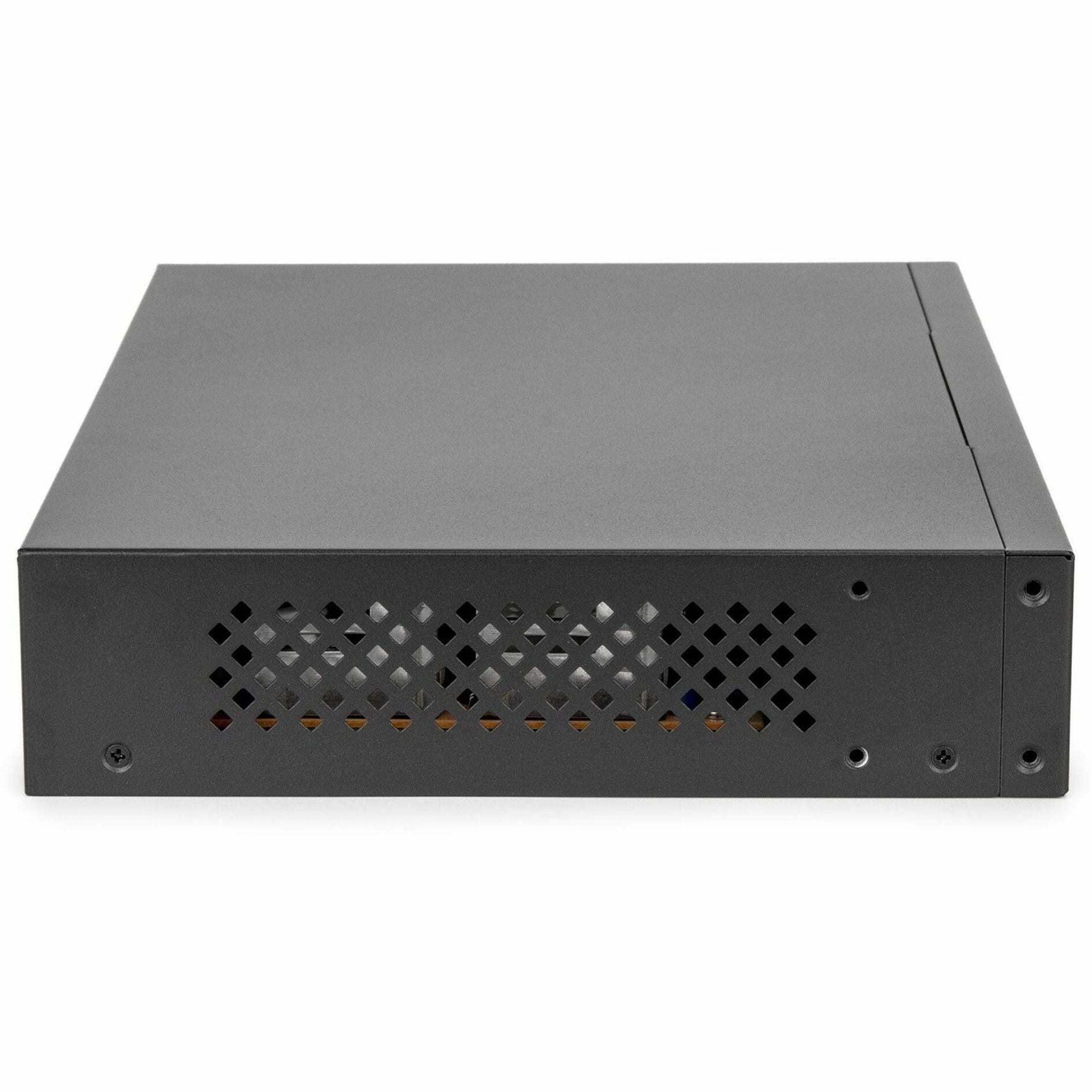 Rocstor Y10S009-B1 SolidConnect SCM8 8-Port PoE+ Gigabit Managed Switch with 2 SFP Ports, Industrial Network Government