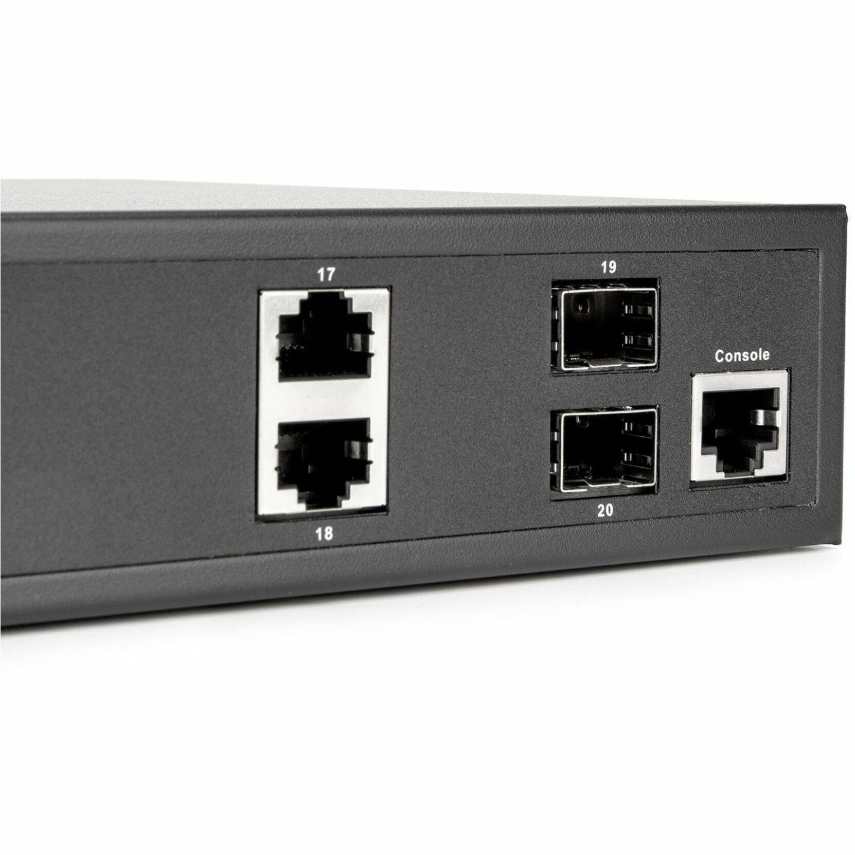 Rocstor Y10S010-B1 SolidConnect SCM20 16-Port PoE+ Gigabit Managed Switch, Industrial Network Government