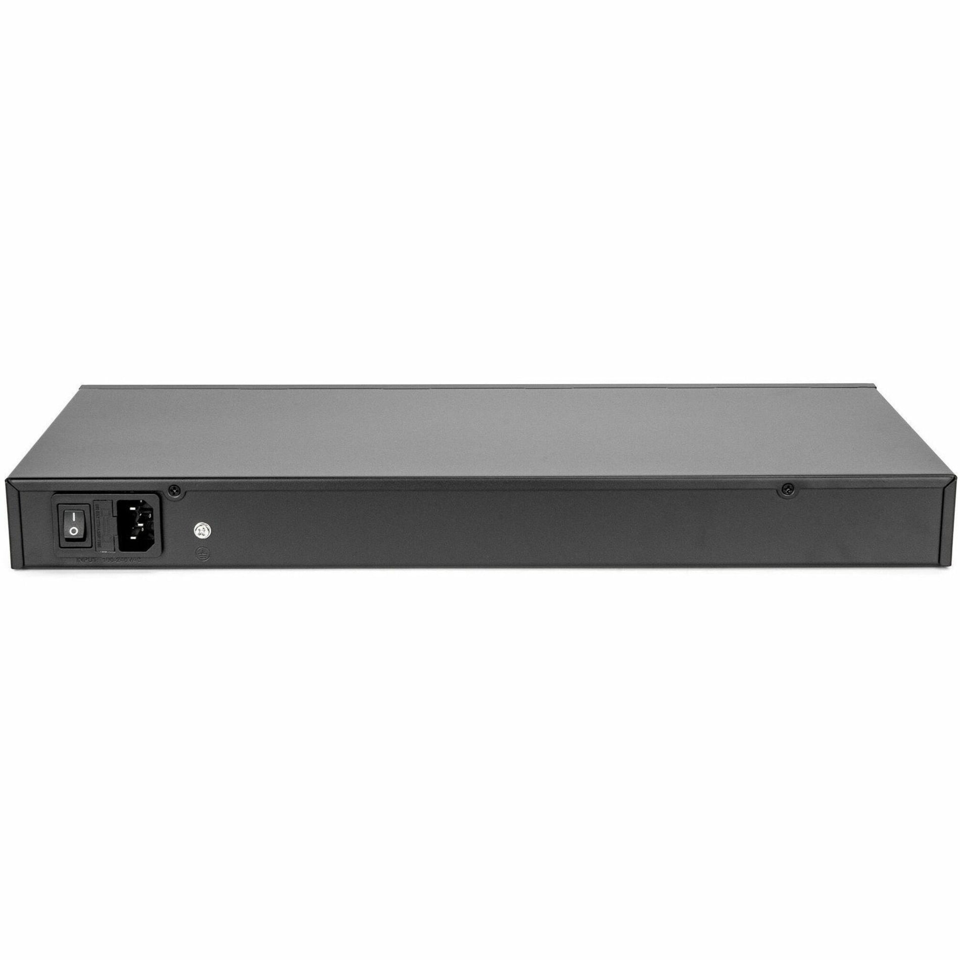 Rocstor Y10S011-B1 SolidConnect SCM28 24-Port PoE+ Gigabit Managed Switch, Industrial Network Government
