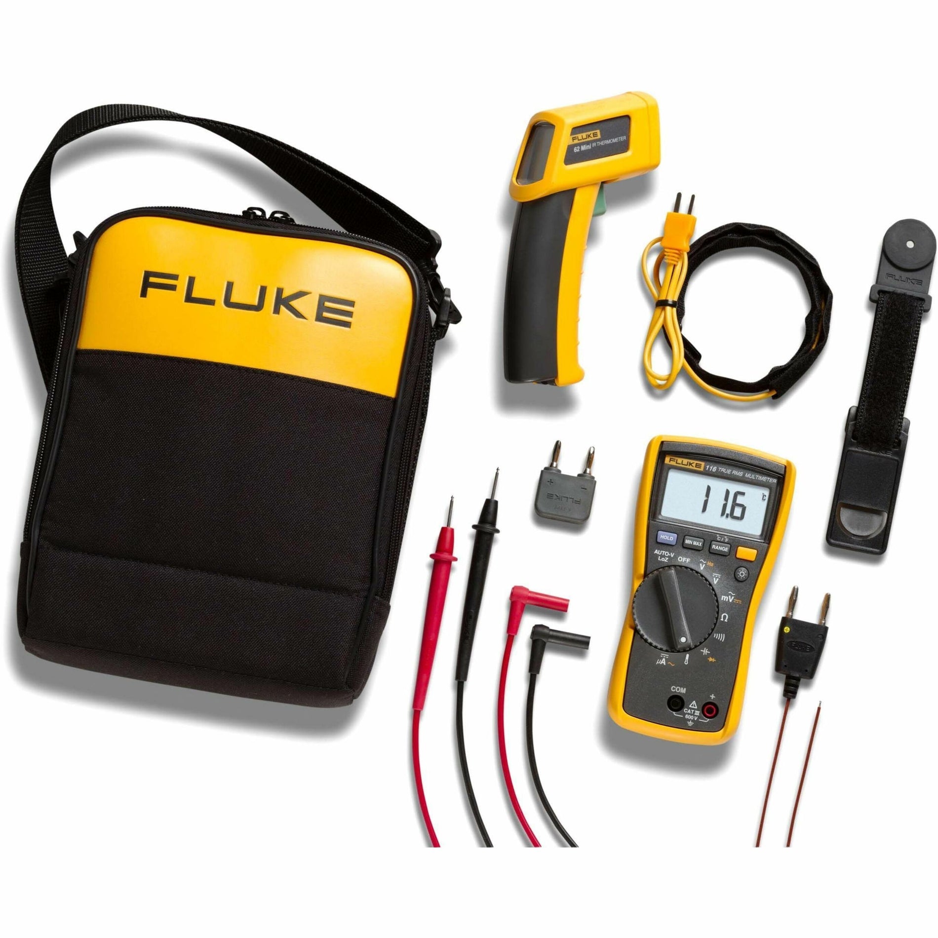 Fluke 116 HVAC Multimeter with Temperature and Microamps (FLUKE-116)