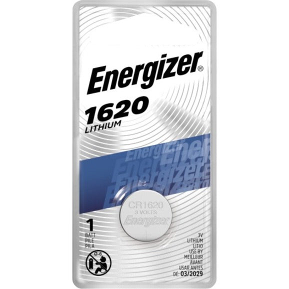 Energizer ECR-1620BP Lithium Button Cell Battery, 3V DC, Multipurpose