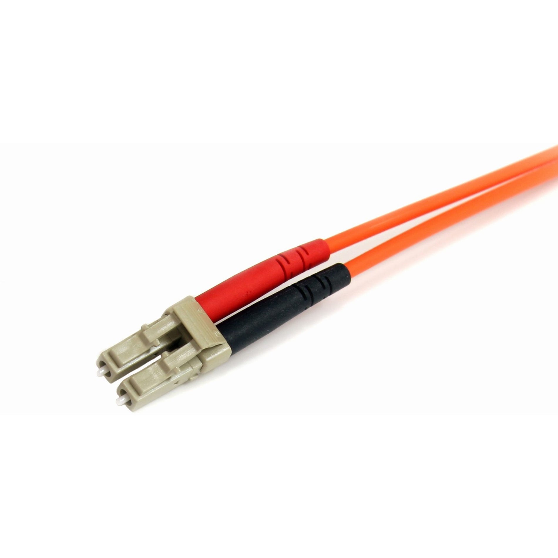 StarTech.com FIBLCST3 3m Multimode 62.5/125 Duplex Fiber Patch Cable LC-ST, 10 Gbit/s Data Transfer Rate, Orange