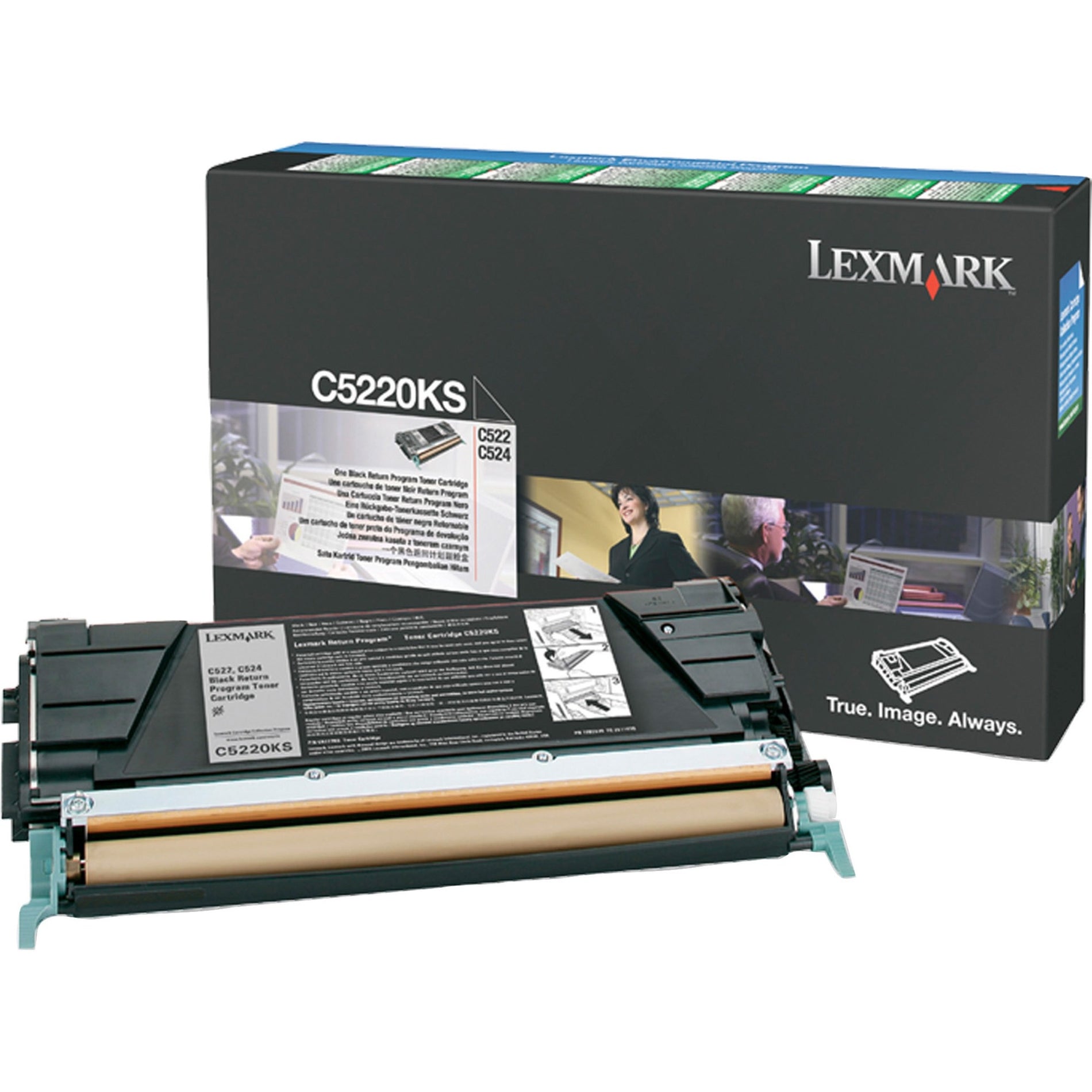 Lexmark C5220KS C5220 Series Toner Cartridge, 4000 Page Yield, Black