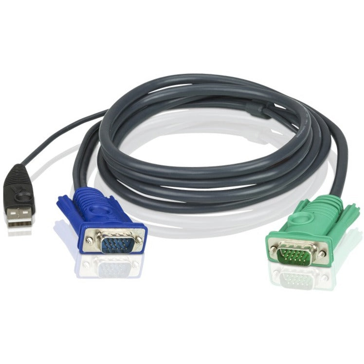 ATEN 2L5203U USB KVM Cable, 10ft - Lifetime Warranty, Superb Video Quality