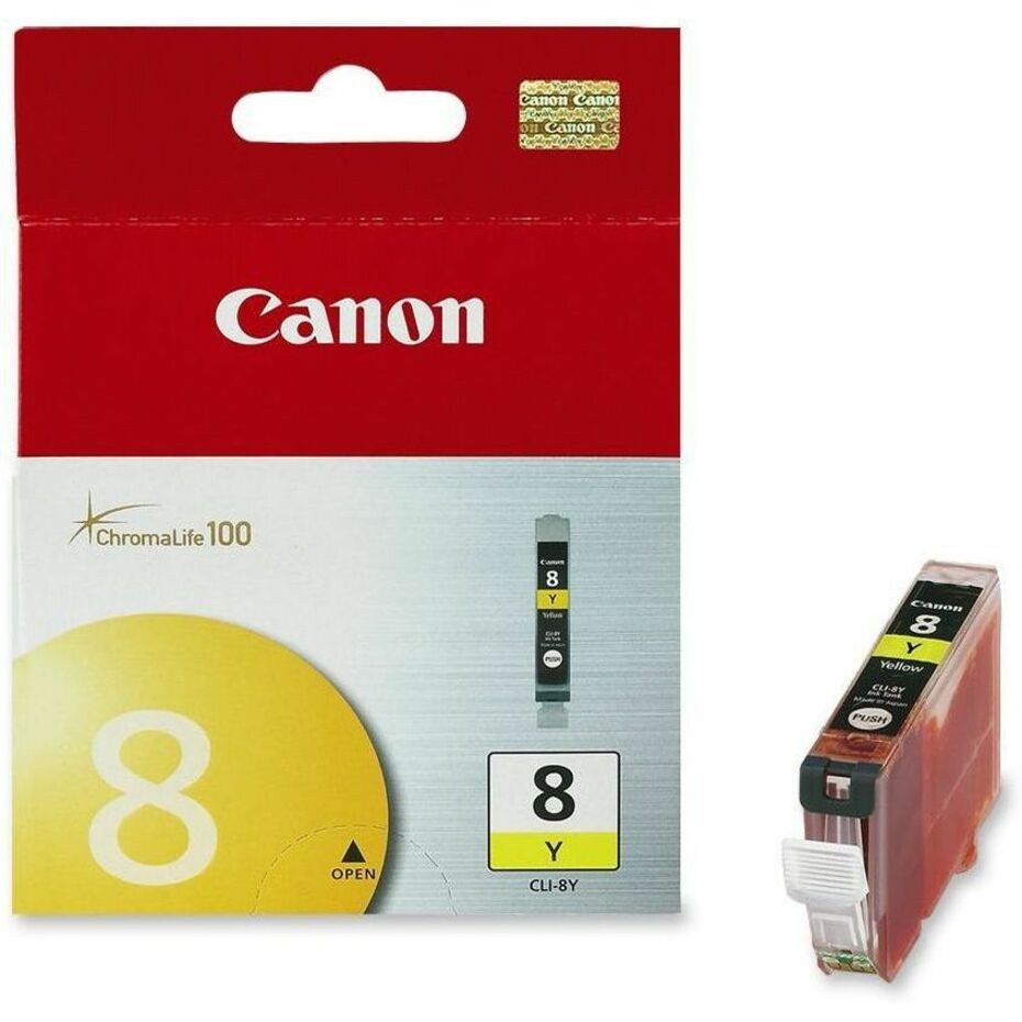 Canon 0623B002 CLI-8Y Original Ink Cartridge, Yellow, 13 mL