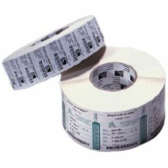Zebra 18929 3000T Thermal Label, Scratch Resistant, Smear Resistant, Durable, Perforated, Matte, 4" x 2.5", 900 Labels