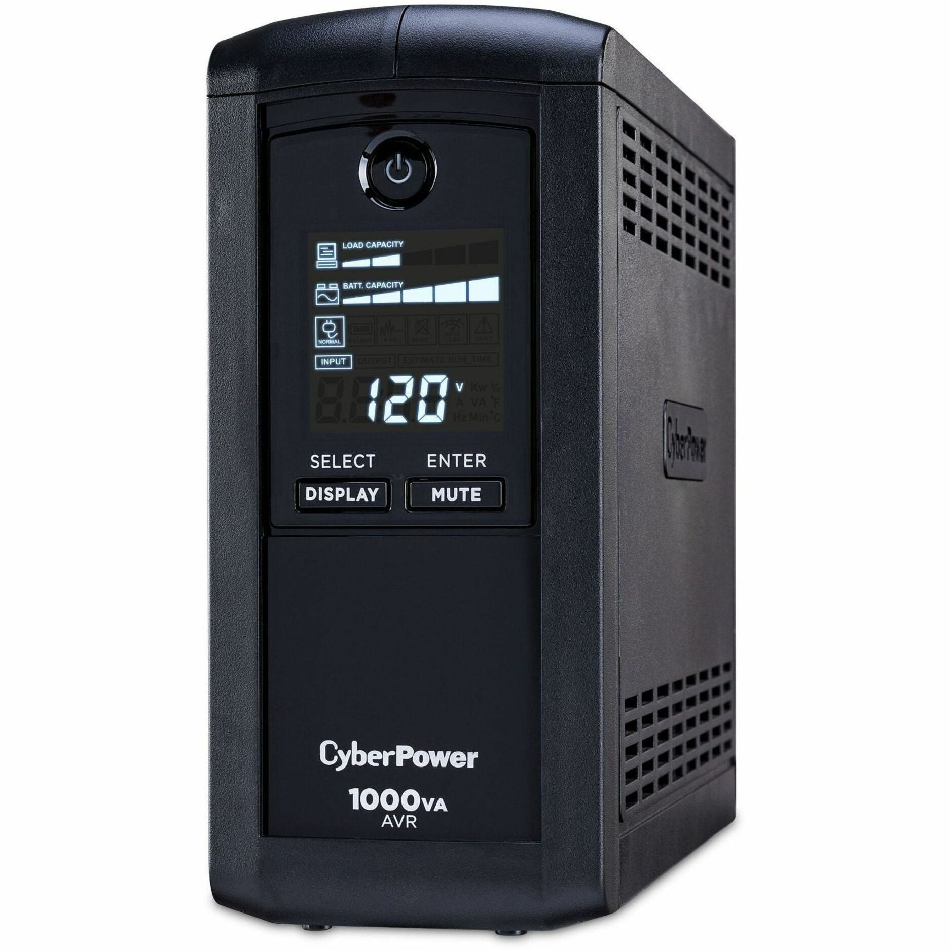 CyberPower CP1000AVRLCD Intelligent LCD UPS Systems, 1000VA Tower UPS, 3-Year Warranty, Energy Star Certified