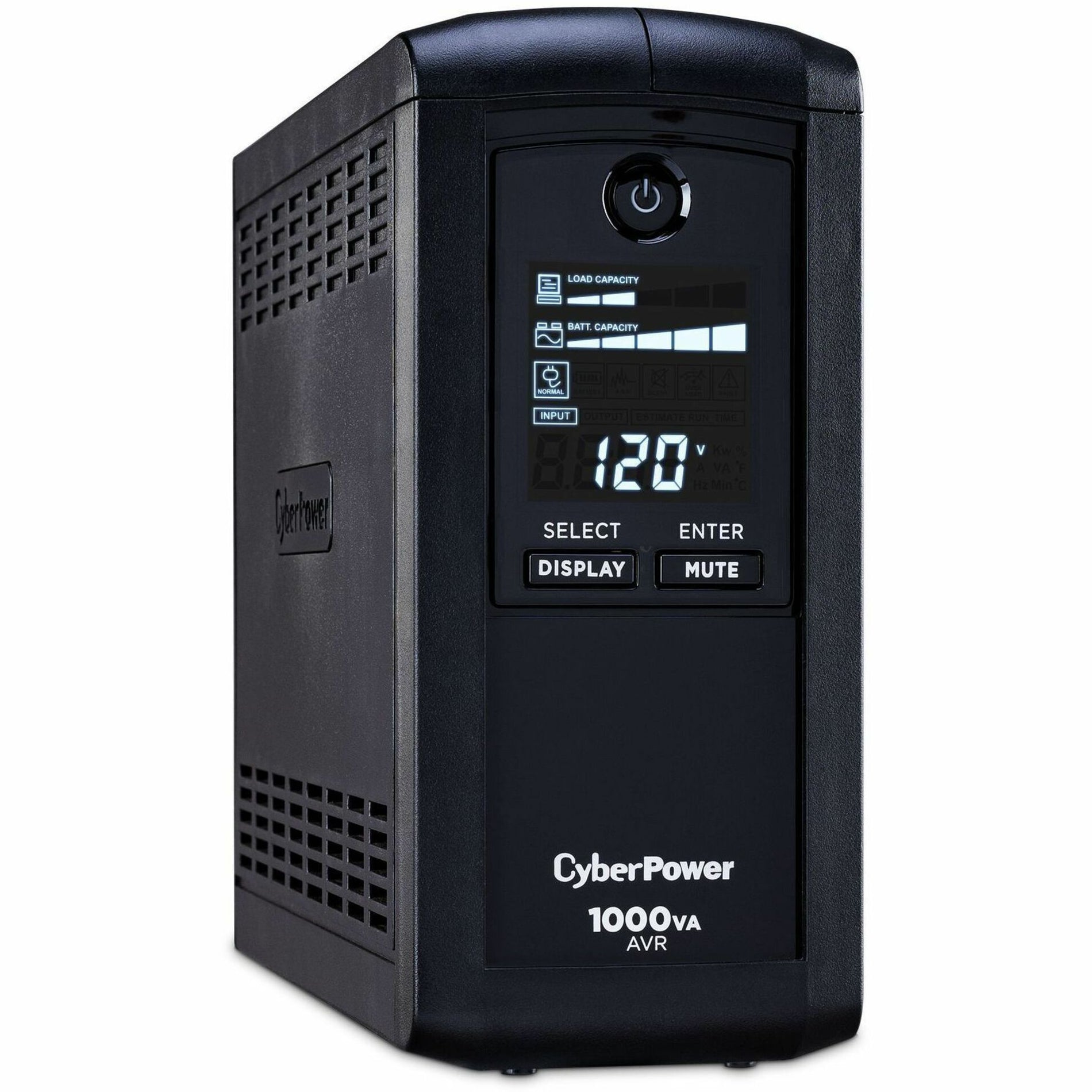 CyberPower CP1000AVRLCD Intelligent LCD UPS Systems, 1000VA Tower UPS, 3-Year Warranty, Energy Star Certified