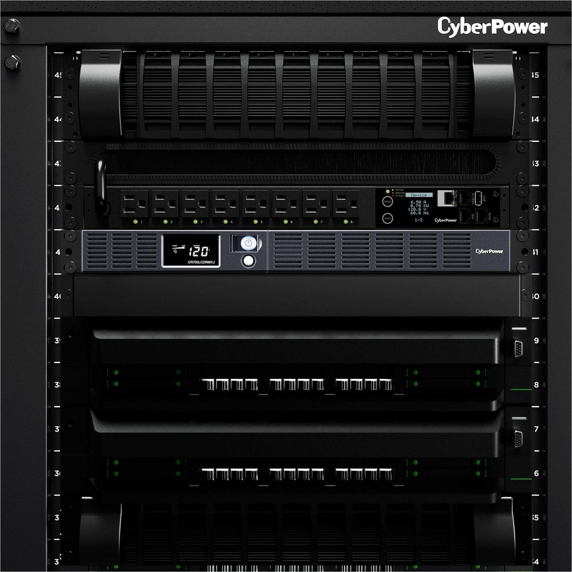 CyberPower OR700LCDRM1U Smart App LCD UPS Systems