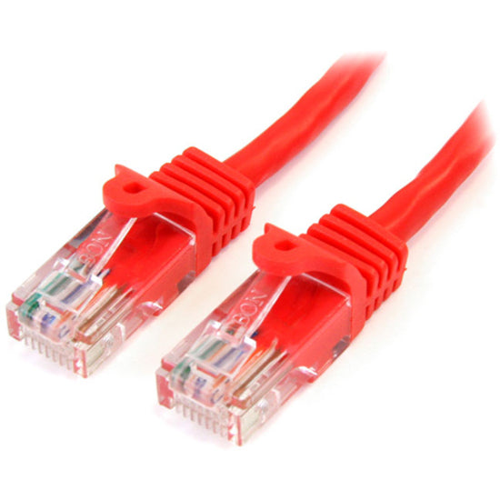 StarTech.com 45PATCH6RD Cat. 5E UTP Patch Cable, 6 ft Red, Snagless, Lifetime Warranty