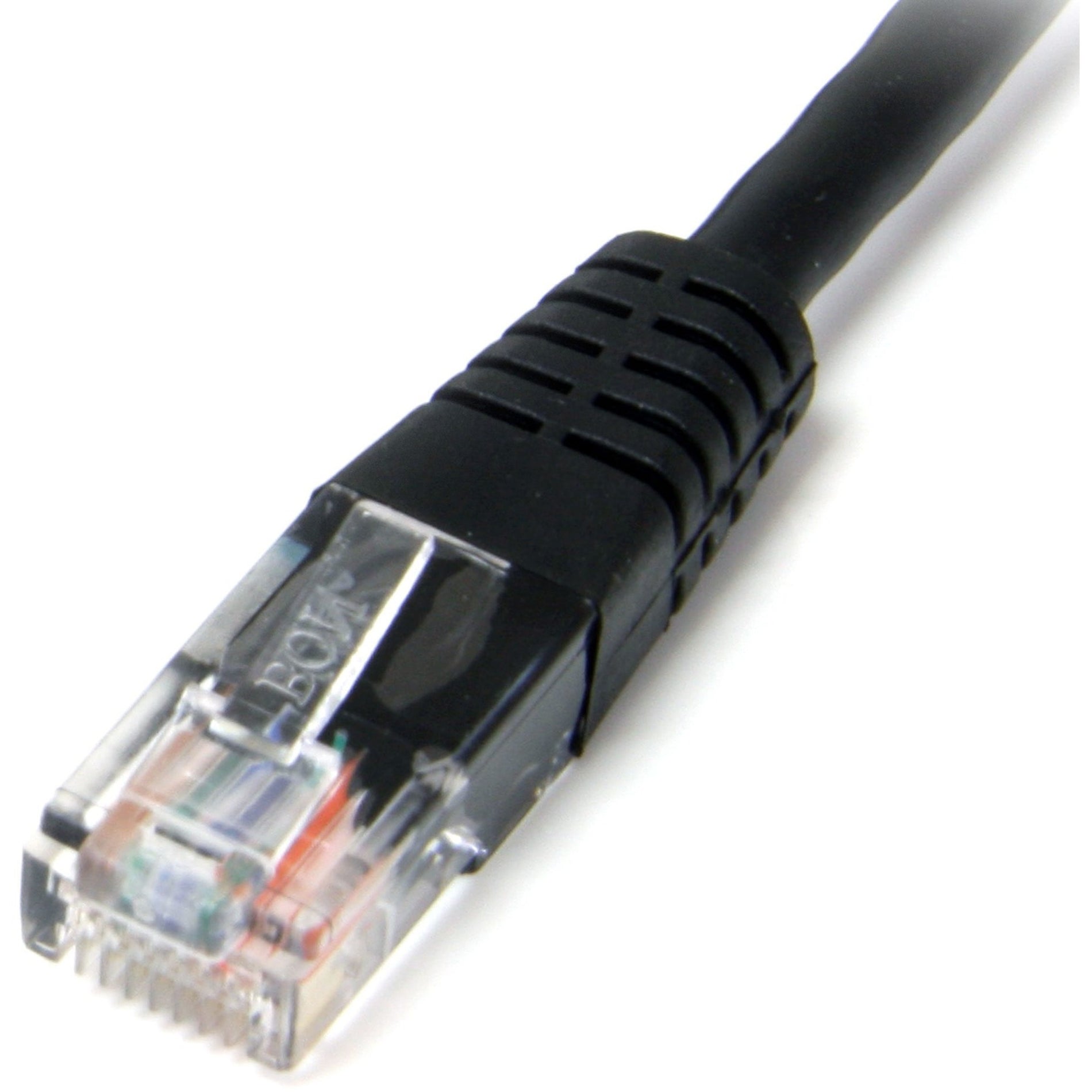 StarTech.com M45PATCH3BK Cat. 5E UTP Patch Cable, 3 ft Black Molded, Lifetime Warranty