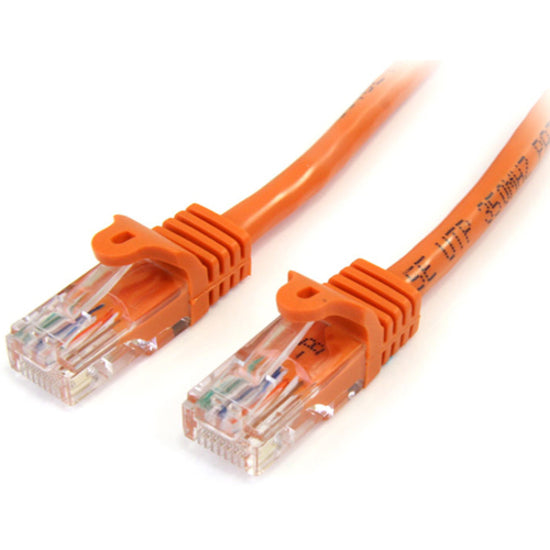 StarTech.com 45PATCH3OR Cat. 5E UTP Patch Cable, 3 ft, Snagless, Orange